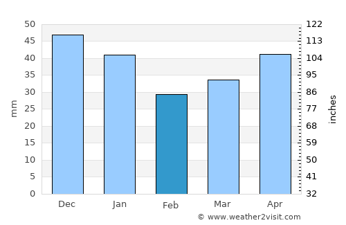 Neustrelitz average rain in February