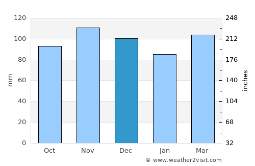 New City average rain in December