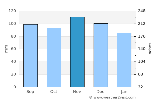 New City average rain in November