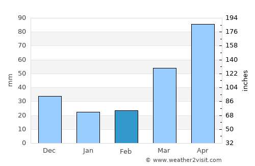 New Hampton average rain in February