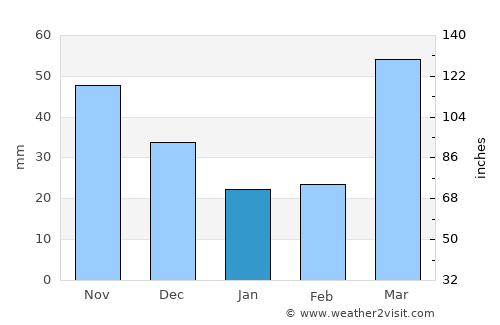New Hampton average rain in January