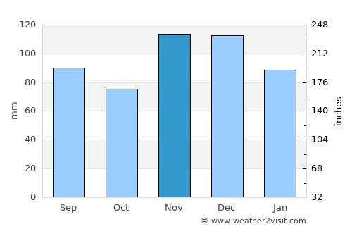 New Madrid average rain in November