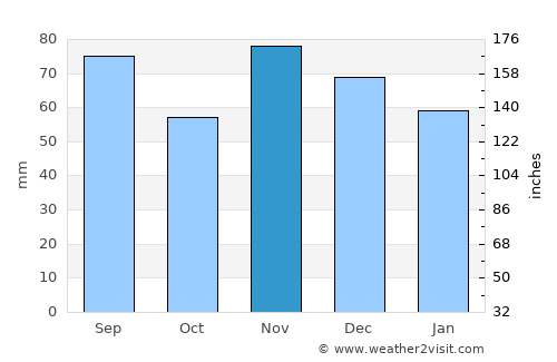 Newark average rain in November