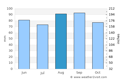 Newberry average rain in August
