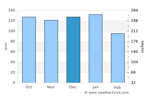 Newcastle average rain in December