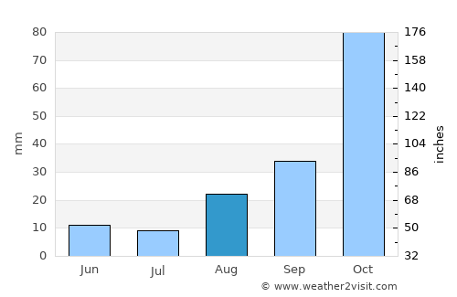 Newcastle average rain in August