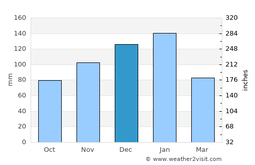 Newcastle average rain in December