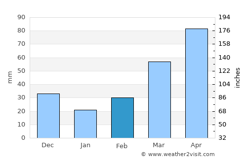 Newkirk average rain in February