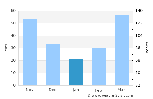 Newkirk average rain in January
