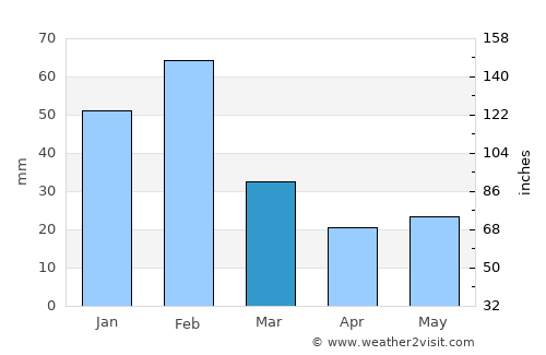 Newman average rain in March