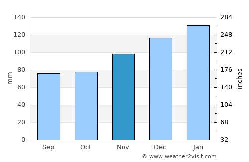 Newnan average rain in November