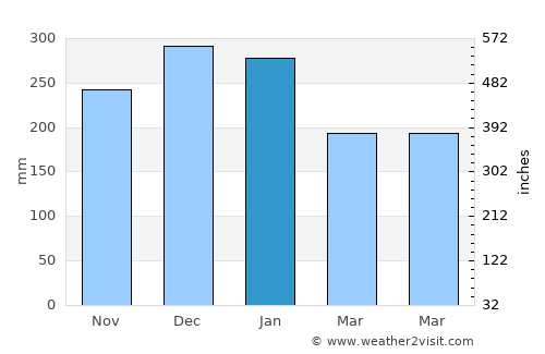 Newport average rain in January