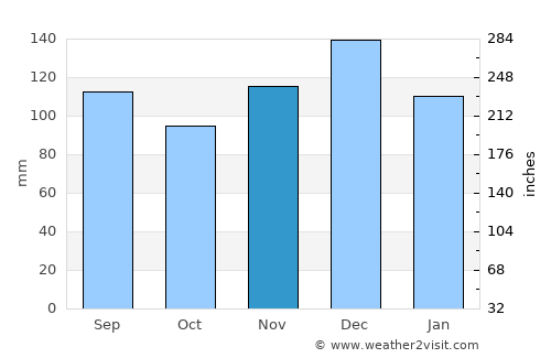Newton average rain in November