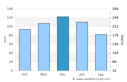 Newtown average rain in December
