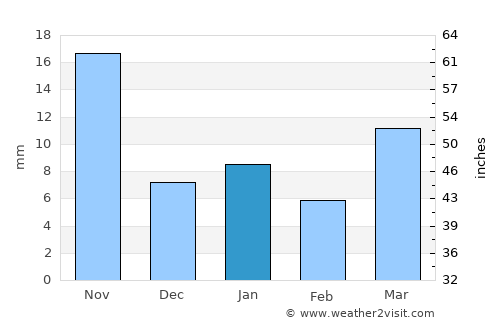 Nicolás Romero average rain in January