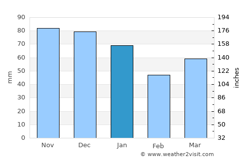 Nieuwehorne average rain in January
