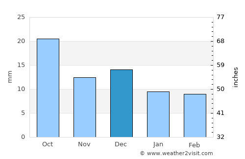 Nizhneudinsk average rain in December