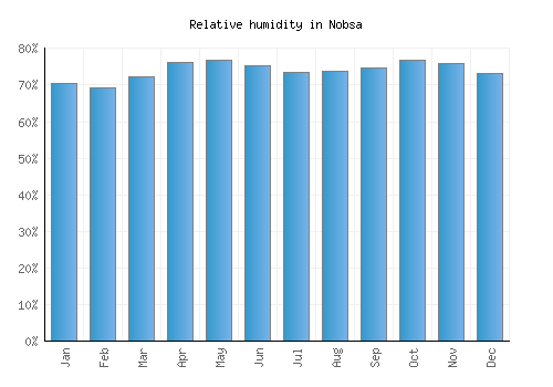 Nobsa relative humidity averages
