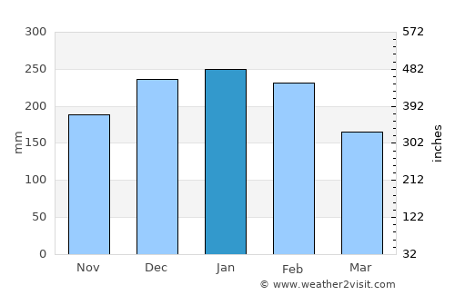 Noia average rain in January