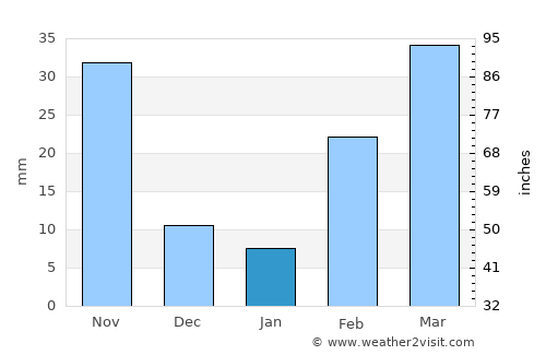 Nong Suea average rain in January