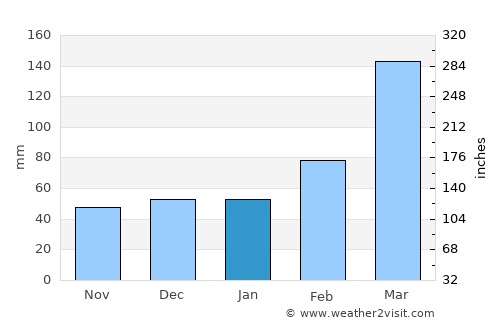 Nossa Senhora do Socorro average rain in January