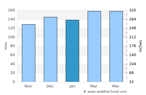 Nova Petrópolis average rain in January