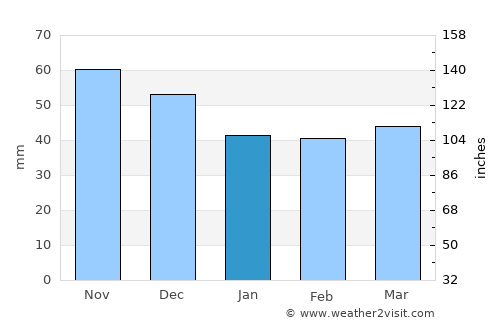 Ново Село average rain in January