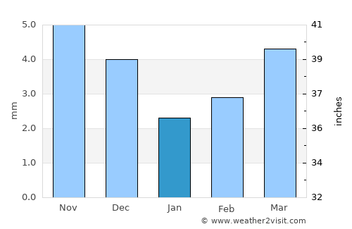 Novokruchininskiy average rain in January