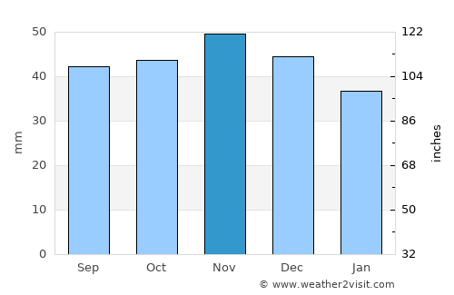 Novokubansk average rain in November