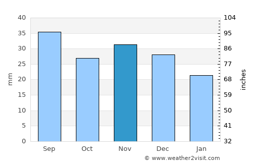 Novoselitskoye average rain in November