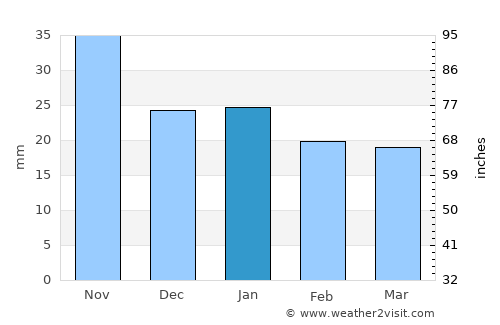 Novosibirsk average rain in January