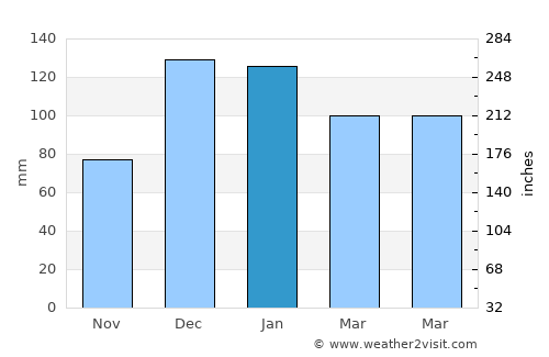 Nurdağı average rain in January