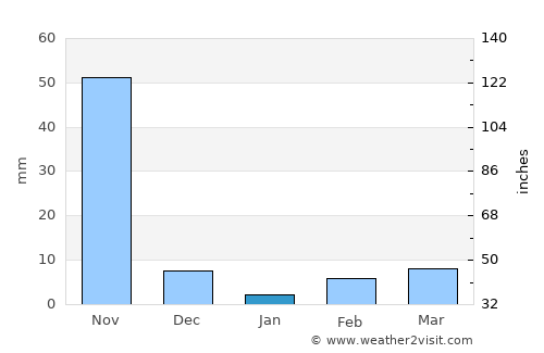Nūzvīd average rain in January