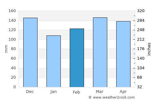Nyalikungu average rain in February
