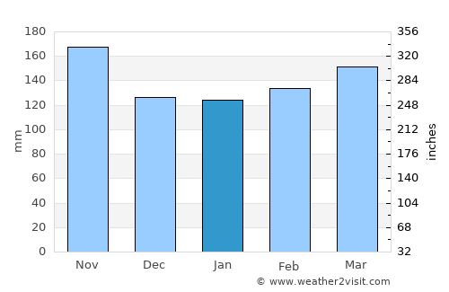 Nzega average rain in January