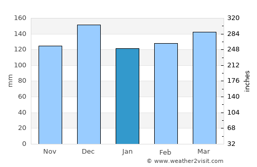 Nzega average rain in January