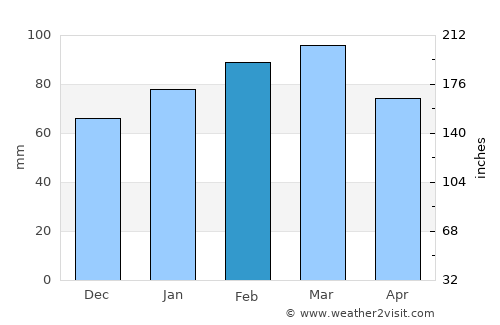 Ocala average rain in February