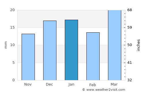 Okotoks average rain in January
