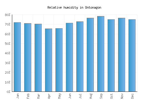 Ontonagon relative humidity averages