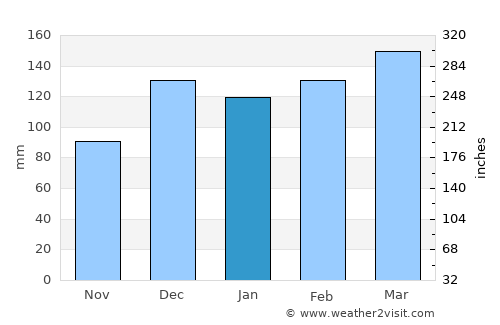 Opelika average rain in January