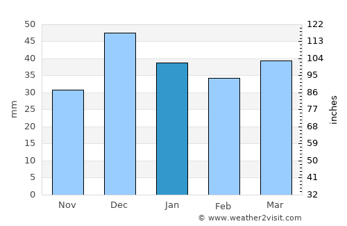 Oro Valley average rain in January