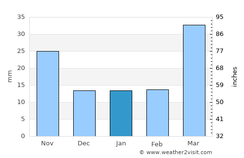 Ortonville average rain in January