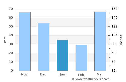Ottawa average rain in January