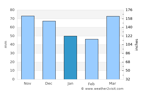Ottawa average rain in January