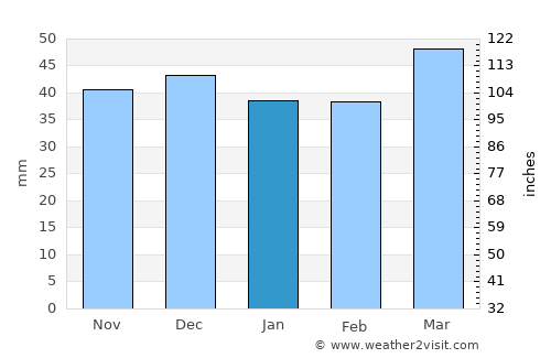 Ouray average rain in January