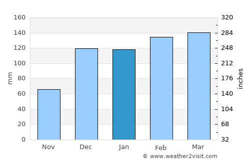Ozark average rain in January