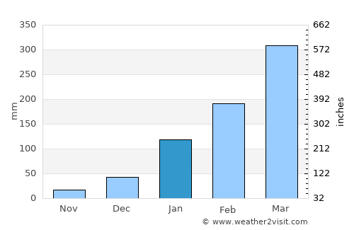 Pacatuba average rain in January