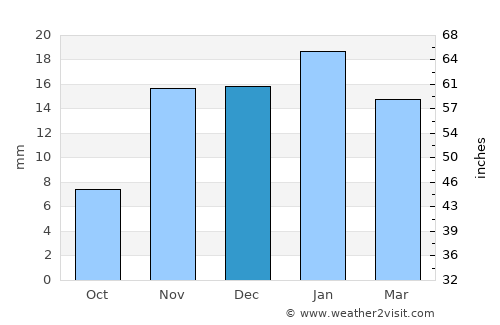 Pahrump average rain in December