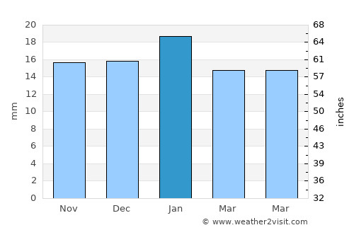Pahrump average rain in January