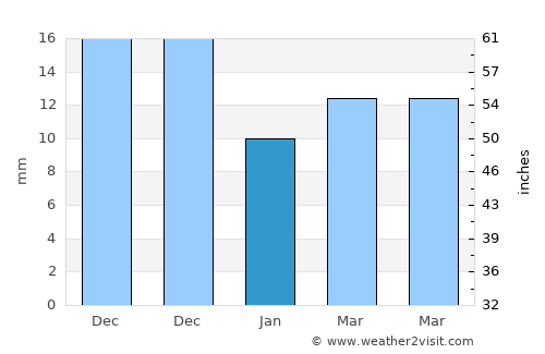 Pai average rain in January